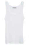 Stand Studio Amoura Rib Organic Cotton Tank In White