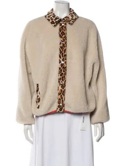 Pre-owned Stand Studio Animal Print Jacket In Neutral