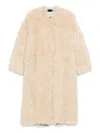 Stand Studio Beige Tailored Coat With Classic Silhouette In Neutral
