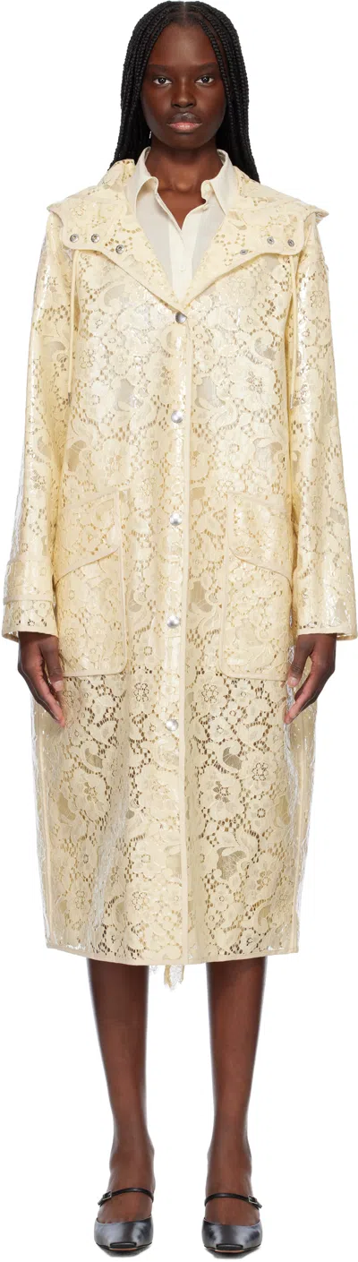 STAND STUDIO BEIGE TRUE RAIN COAT