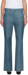 Stand Studio Belt Loops Slacks In Blue