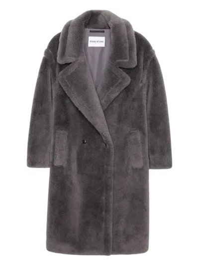 Stand Studio Coats Grey In Gray
