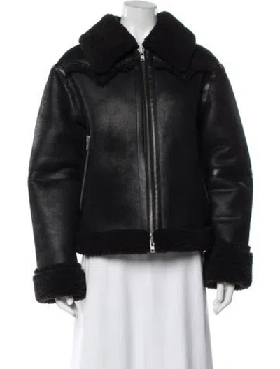 Pre-owned Stand Studio Biker Jacket In Black