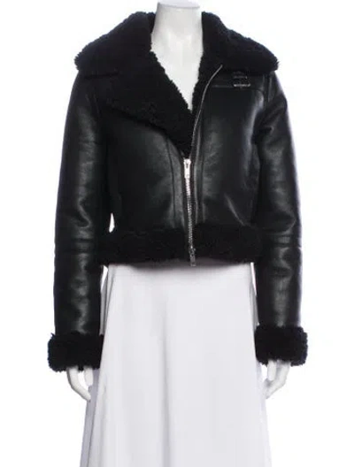 Pre-owned Stand Studio Biker Jacket In Black