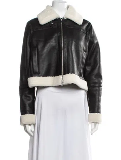 Pre-owned Stand Studio Biker Jacket In Black