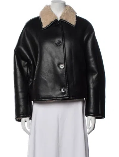 Pre-owned Stand Studio Biker Jacket In Black