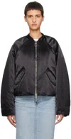 Stand Studio Black Petula Bomber Jacket In 89900 Black