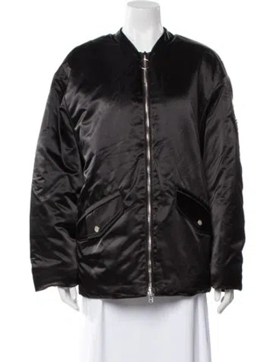 Pre-owned Stand Studio Bomber Jacket In Black