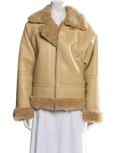 Pre-owned Stand Studio Bomber Jacket In Yellow