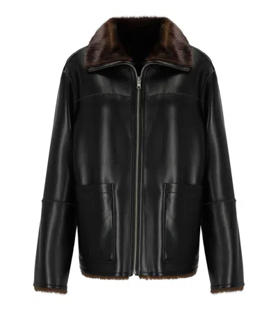 STAND STUDIO BRELLA BLACK REVERSIBLE JACKET