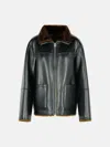 Stand Studio 'brella' Reversible Black Faux Leather Jacket In Black