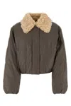 Stand Studio Brown Synthetic Leather Fran Padded Jacket