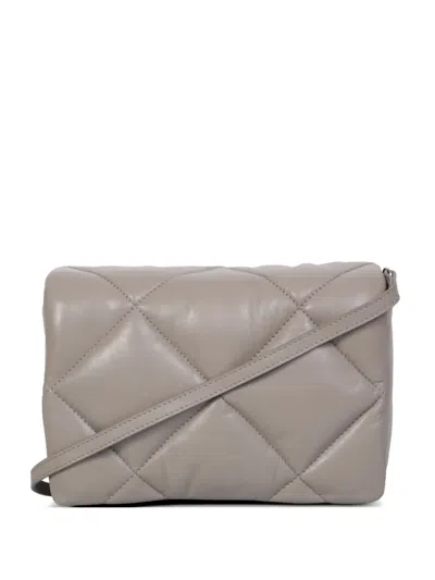 Stand Studio Brynn Quilted Shoulder Bags In Gray