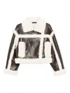 Stand Studio Button-fastening Shearling Jacket In Brown