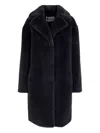 Stand Studio Camille Cocoon Coat In Black