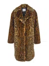 Stand Studio Camille Cocoon Coat In Brown