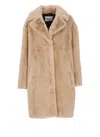 Stand Studio Camille Cocoon Coat In Brown