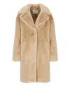Stand Studio Cappotto Camille Cocoon Beige In Neutral