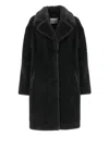 Stand Studio Camille Cocoon Coat In Gray