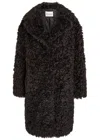 Stand Studio Camille Cocoon Faux Fur Coat In Brown