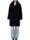 Stand Studio Camille Eco Shearling Jacket In Black