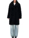 Stand Studio Camille Eco Shearling Jacket In Black
