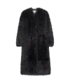 Stand Studio Carolina Faux-fur Coat In Black
