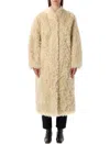 Stand Studio 'camille' Faux Fur Coat In Neutral