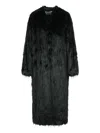 Stand Studio Carolina Hook-closure Coat In Black
