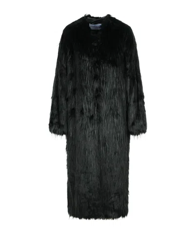 Stand Studio Carolina Hook-closure Coat In Black