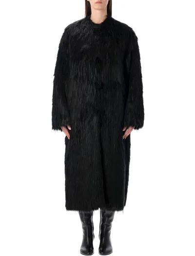 STAND STUDIO STAND STUDIO CAROLINA LONG FAUX FUR COAT