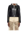 Stand Studio Black Cassie Leather Jacket In Black