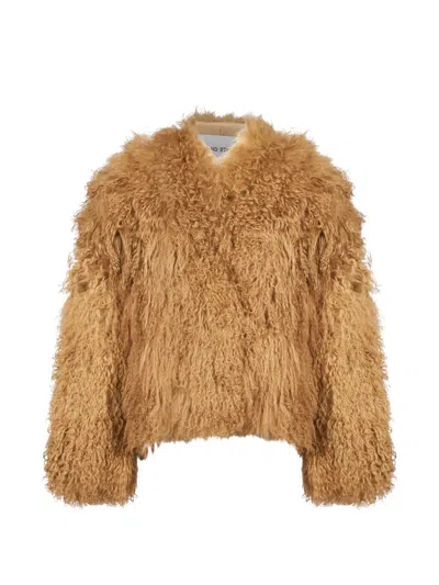 Stand Studio Charlotte Long-sleeve Jacket In Neutral