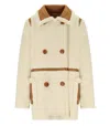 Stand Studio Chloe Ecru Double-breasted Jacket In Neutral