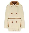 Stand Studio Chloe Ecru Double-breasted Jacket In Neutral