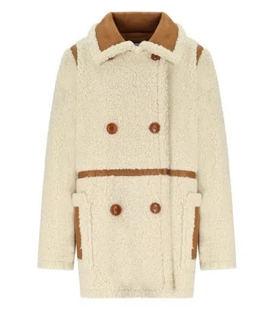 STAND STUDIO STAND STUDIO CHLOE ECRU DOUBLE-BREASTED JACKET