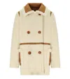 Stand Studio Chloe Ecru Double-breasted Jacket In Multi