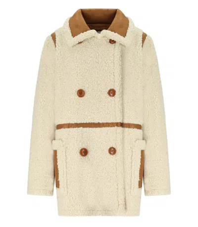 STAND STUDIO CHLOE ECRU DOUBLE-BREASTED JACKET
