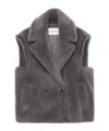 Stand Studio Structured Grey Jacket With Classic Silhouette In Gray