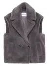 Stand Studio Structured Grey Jacket With Classic Silhouette In Gray