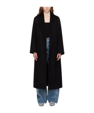 Stand Studio Claudine Lapel Coat In Black