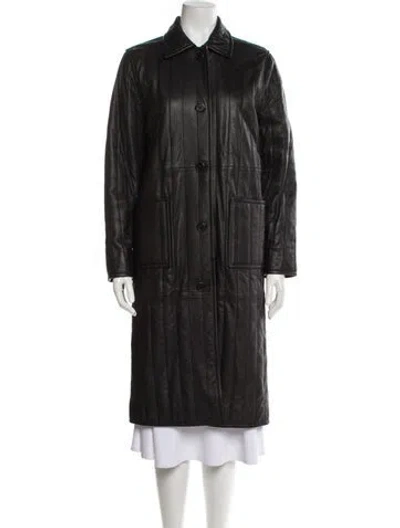 Pre-owned Stand Studio Coat In Black