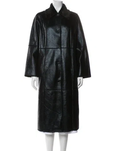 Pre-owned Stand Studio Coat In Black