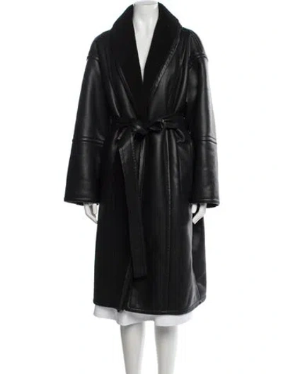 Pre-owned Stand Studio Coat In Black