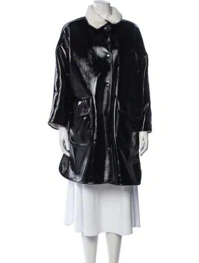 Pre-owned Stand Studio Coat In Black