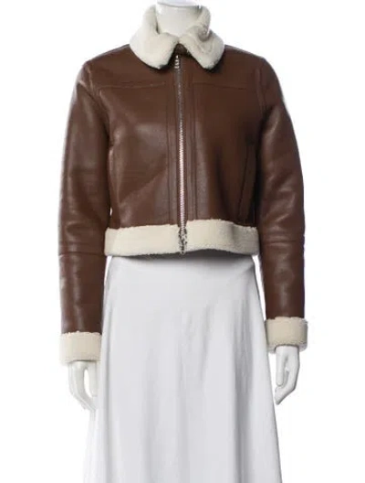 Pre-owned Stand Studio Coat In Brown