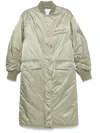 Stand Studio Long Abbie Bomber In Green