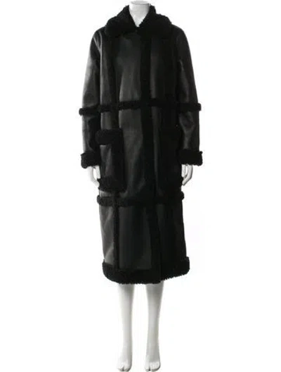 Pre-owned Stand Studio Coat In Green