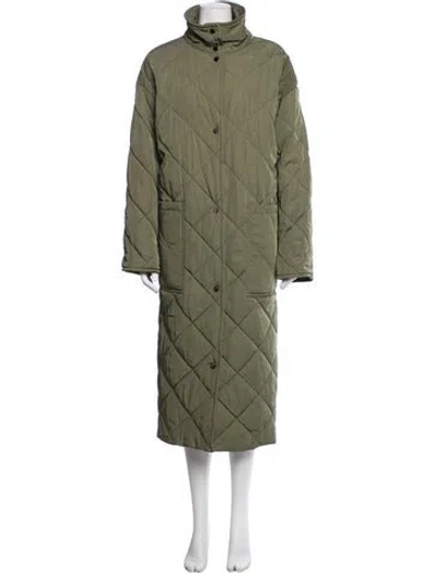 Pre-owned Stand Studio Coat In Green