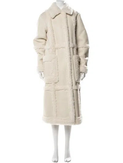 Pre-owned Stand Studio Coat In Neutrals
